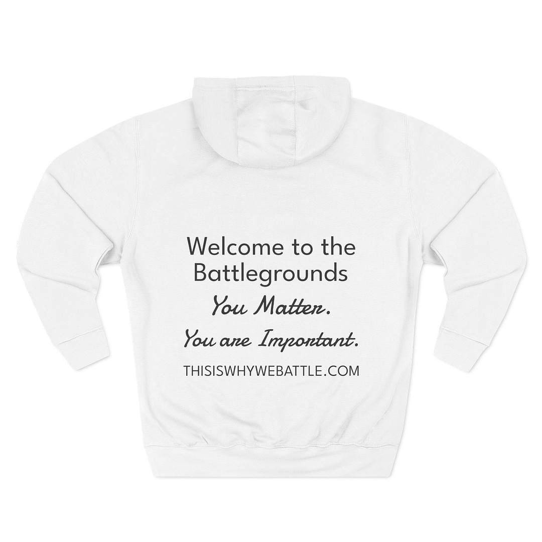 Fleece Hoodie Welcome to the battlegrounds