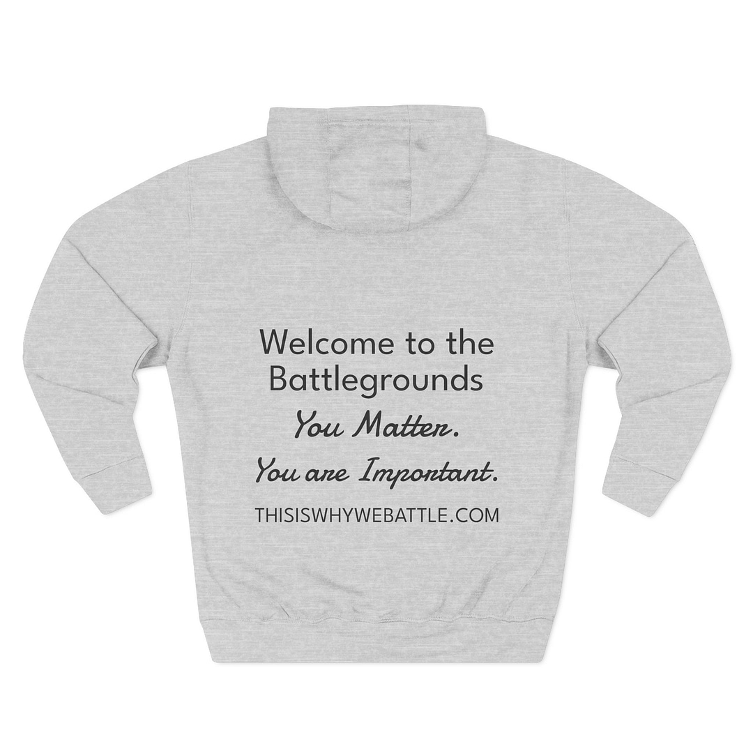 Fleece Hoodie Welcome to the battlegrounds - Image 6