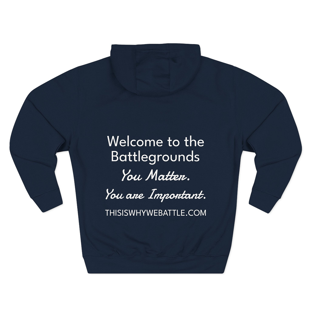 Fleece Hoodie Welcome to the battlegrounds - Image 30