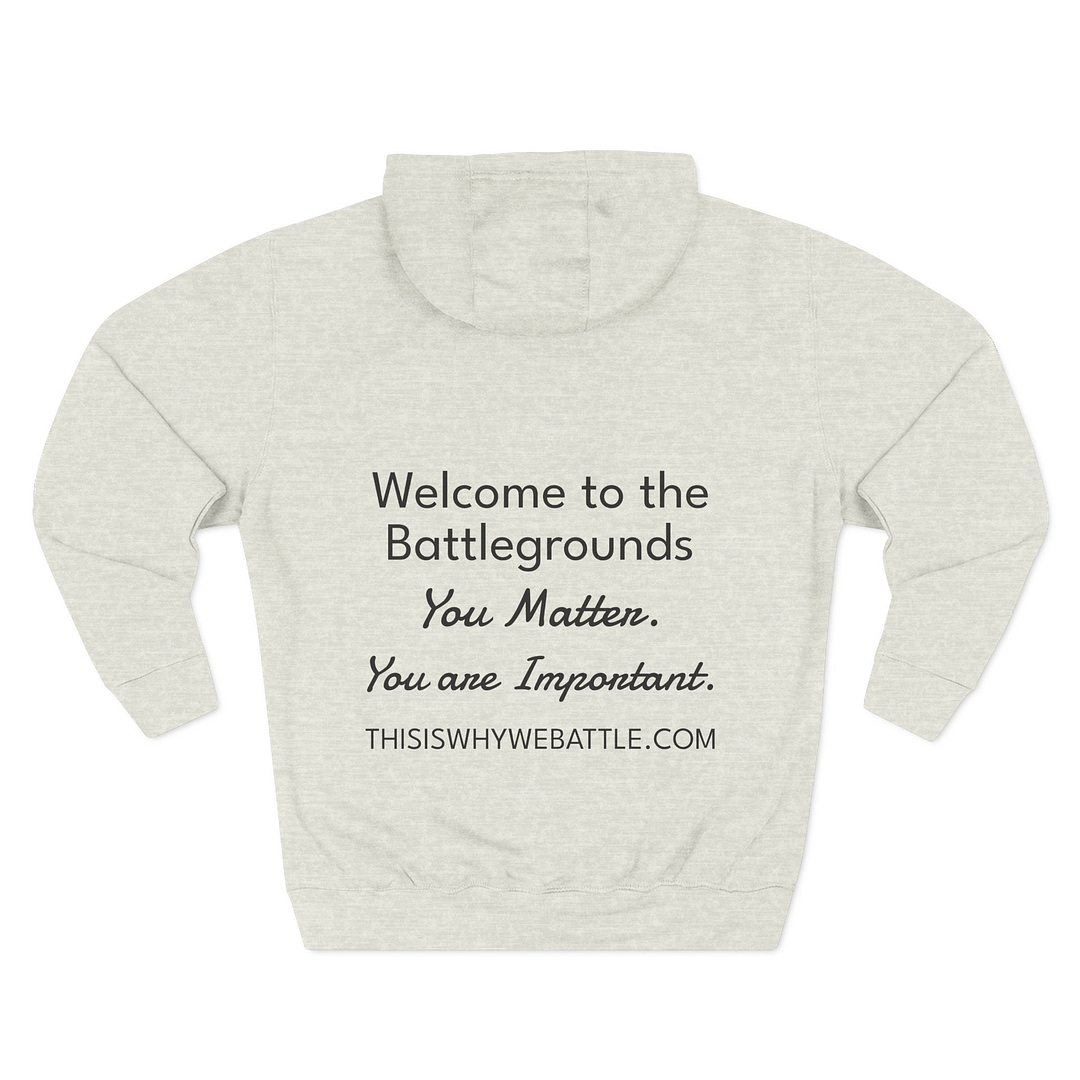 Fleece Hoodie Welcome to the battlegrounds - Image 22