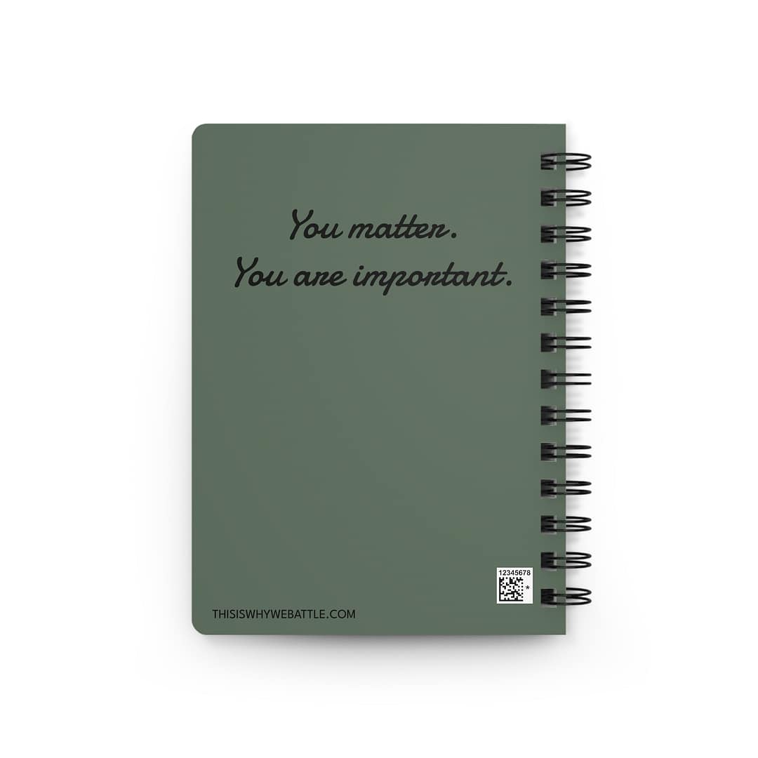 Journal - Battlegrounds You Matter You Are Important Spiral Bound - Image 2